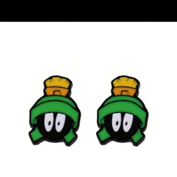 Marvin the Martian studs earrings - Picture 2 of 4